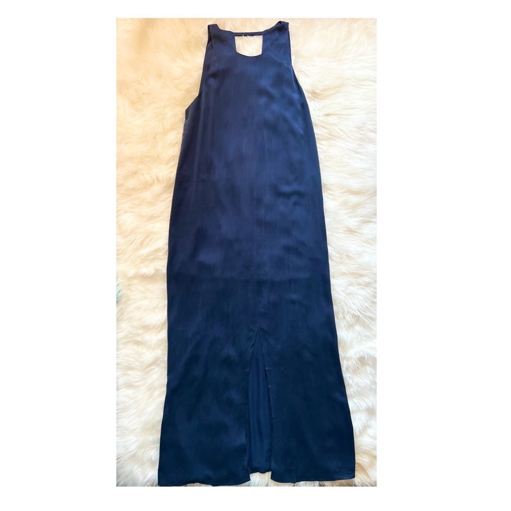 🛑 SOLD 🛑 New! LUNYA Racer Washable Silk Slit Maxi Dress - Picture 8 of 14
